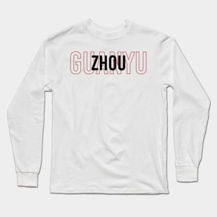 Guanyu Zhou Driver Name - 2022 Season #3 Long Sleeve T-Shirt